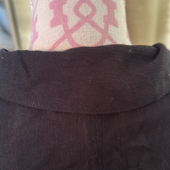 Free people extra small, black gauze, Pepin button-down shirt - Picture 4 of 4